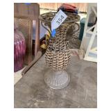 Metal Wicker Vase Decor