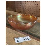 Vintage Jeannette Carnival Glass Bowl