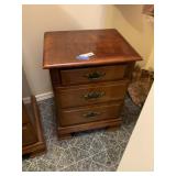 Wood Night Stand approx 19 x 16 x 23