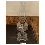 Vintage Glass Oil Lamp