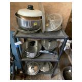 Short Shelf & Contents Pots Pans