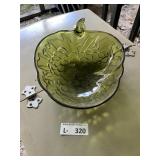 MCM Avocado Green Grape Cluster Serving Bowl