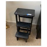 Wooden Convertible Step Stool Chair Combination