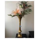 Metal Tall Gold Vase