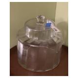 Clear Panel Glass Storage Jar / Candy Dish