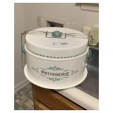 Retro Patisserie Metal Tin Cake Carrier