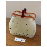 Murano-Style Art Glass Purse Vase