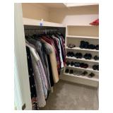Women's Shoes & Clothes in Closet
