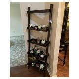 5-Tier Wood Ladder Bookshelf (only)