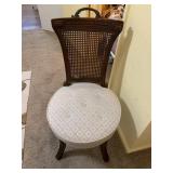 Vintage Cane Back Accent Desk Chair