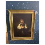 A Girl with a Broom Wall Art (Rembrandt)