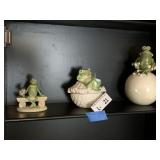 (3) Frog Decor