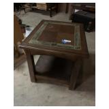 Wood Side Table approx 28 x 24 x 24