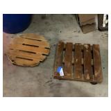 (2) Rolling Plant Carts