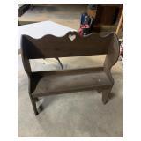 Wooden Bench approx 38 x 36