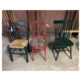 (3) Mixed Style Dining Chairs