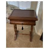 Antique Wooden Work Sewing Table