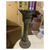Vnt Cast Iron Neoclassical Pillar Candle Holder