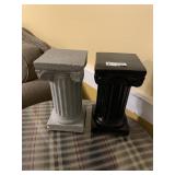 (2) Pedestal Decor