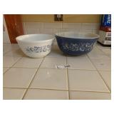 (2) Vintage Pyrex Colonial Mist 402 & 403