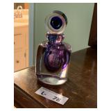 Murano-Style Sommerso Art Glass Perfume Bottle