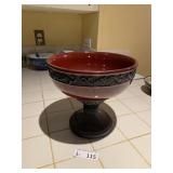 Footed Pedestal Decorative Bowl