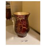 WMF Ikora Glass Vase? Red & Gold