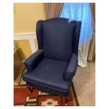 Queen-Anne Style Wingback Arm Chair