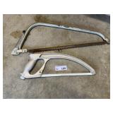 (2) Bow Saws, Hack Saw