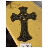 Cast Iron  Cross Decor