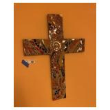 Handmade Stained Glass Mosaic Wall Cross