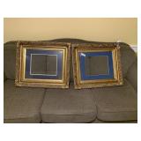 (2) Vintage Gold Tone Picture Frames