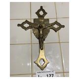 Brass Cross Wall Decor