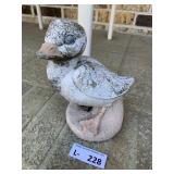 Small Concrete Duckling Garden Statue