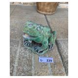 Small Concrete Frog Statue