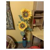 Decorative Vase w/ Floral Decor