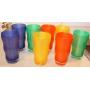 Lot of 8 Seville Colorful Drinking Glasses 28 oz
