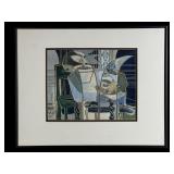 Georges Braque Cubist Still Life Mixed Media
