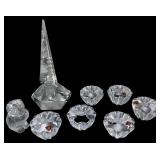 Vintage Crystal - Orrefors Candlesticks Perfume Bo