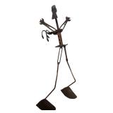 Large Folk Art Welded Metal Garden Sculpture