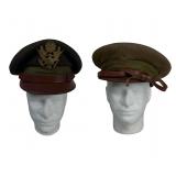 US Army Officer Service Visor Caps WWI & WWII