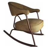MCM Bauhaus-Inspired Tubular Steel Rocking Chair