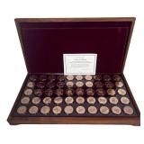 Franklin Mint States of the Union Bronze Medal Set