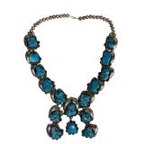 Vintage Native American Squash Blossom Necklace