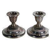 Vintage Fisher Sterling Silver Candlesticks
