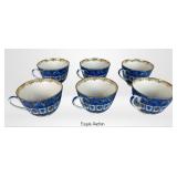 LFZ Lomonosov Imperial Porcelain Factory Tea Cups