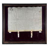 1659  Handwritten English Vellum Indenture Deed