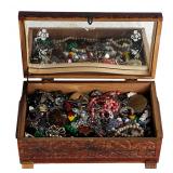 Box Full of Unsearched Costume Jewelry