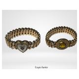 Vintage Gold Filled Sweetheart Expansion Bracelets