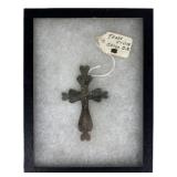 Antique Early American Trade Silver Cross Pendant